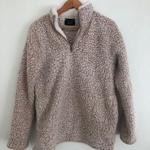 Love Tree blush Sherpa pullover
